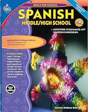 Skills for Success Spanish Workbook Grades 6-12 , Middle School and High School Vocabulary Building, Grammar Practice for Homeschool or Classroom (128 pgs)