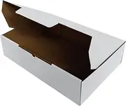 OZPACK Die Cut Cardboard Boxes (100pcs/285 x 190 x 75mm) – Gift, Packaging, Shipping Boxes,Strong, Lightweight – WHITE