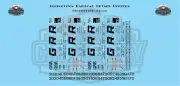Georgetown Railroad Ortner Hopper Stencil O 1:48 Scale Decal Set