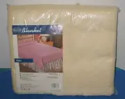 Vintage Beacon Twin-Full-Double Cream-Light Yellow Blanket 72 X 90 Inches