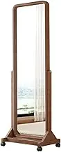 Full Length Mirror Full-Length Mirror, Household Removable Solid Wood Dressing Mirror, Bedroom Floor-Standing Mirror, Dormitory Simple Fitting Mirror Full Body Mirror
