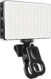 ISTOVO 3000Mah 120 LED Rechargeable Phone Light Clip 3 Modes Brightness Ring Light for Phone,Camera,Laptop