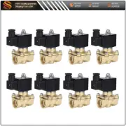 8x 3/4" NPT Air Suspension Valve Brass Electric Solenoid Air N/C for Train Horn
