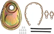 Timing Chain Cover Seal Kit - Timing Chain Cover Gasket Seal Bolts Kit Metal - Compatible with Chevy SBC 283 327 305 350 383 400 Engines(Color zinc)
