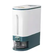 Catzon Cereal Dispenser with Lid Moisture Proof for Rice Soybean Corn-Green