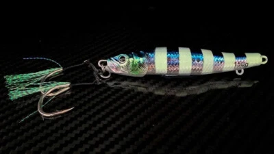 Slow Pitch Jig 30-150g Glow in Dark Deep Sea Snapper Kingfish Tuna Aus Seller