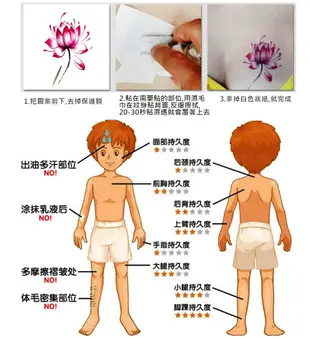 日韓系 大號 花臂水轉印紋身貼紙 7款任選 (2.5折)