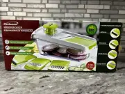 Mandolin Slicer 5 Cup Container, 4 Stainless Steel Blades NIB Free Shipping