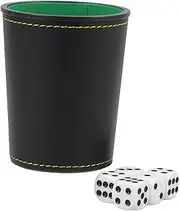 PHENOFICE 1 Set Useful Dice Cup with Capacity Stylish Design for Game Nights for Parties and Ktv Includes Game Dice for Enhanced Fun