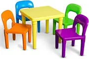 Student Desk Chair Set Primary School Kid Multi Color Desk Children Study Writing Homework Table Kindergarten Supplies