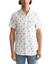 Scotch & Soda Regular Fit Short Sleeve Linen Shirt