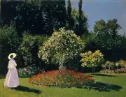 Woman In The Garden Garden By Claude Monet Painting Paint By Numbers Kit DIY Art
