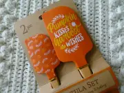 Harvest PUMPKIN KISSES & HARVEST WISHES Large Mini Silicone Spatula NEW