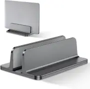 Vertical Laptop Stand, Aluminium Adjustable Notebook Stand, Space Saving Holder