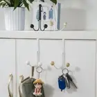 Home Door Storage Hook No Punching Coats Rack Key Holder Hook Towel Shelf