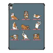 iPad Air 13-inch (M2/M3) iPad Impact Case English Bulldog Yoga