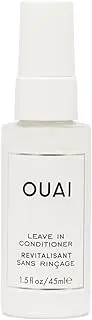 OUAI Leave In Conditioner & Heat Protectant Spray - Prime Hair for Style, Smooth Flyaways, Add Shine and Use as Detangling Spray - No Parabens, Sulfates or Phthalates (1.5 oz)