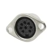 Panel Mount 8Pin DIN Audio Circular Connector Chassis Socket