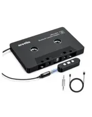 Car Audio Cassette to Aux Adapter, 5.1 Bluetooth Receiver Kit for Black