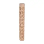 Wood Clay Roller Snow Texture Rolling Emboss Beech 15cm x 2cm
