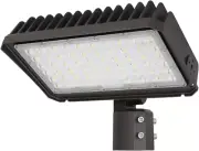 150W LED Flood Light with Dusk-To-Dawn Photocell, 130Lm/W 5000K Daylight 100-277