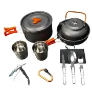 Cleverly Designed Compact Camping Cookware Set with Essential Meal Prep Tools