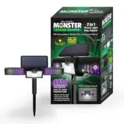 Bell+Howell Monster Solar Zapper 2-In-1 Flood Light/ Bug Zapper Motion Activated