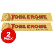 2x Toblerone 360g Swiss Milk Chocolate w/Honey & Almond Nougat Sweet Choco Snack