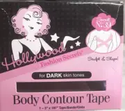 Breast Contour Tape, Self-Adhesive Disposables For Dark Skin Tones Open Box