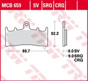 TRW Lucas Racing surface MCB660SRQ