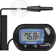 Aquarium Thermometer Fish Digital Temperature, LCD, Suction Cup-Turtle, Accurate