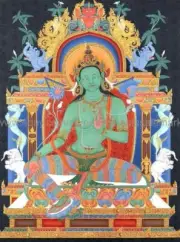 creative wall decor green tara Beauty of Enlightenment 14X20 inch paper poster