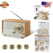 Premium Vintage Bluetooth Radio with Telescopic Antenna for Quality Sound