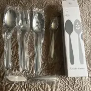 Radley & Stowe 5- Piece Serving Set- Durable Stainless Steel Utensils- Spoon