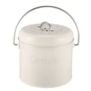 Compost Bin 3L - Stainless Steel Kitchen Compost Bin - Kitchen Composter3768