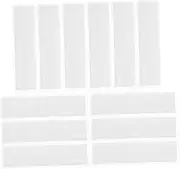 SOLUSTRE 12 Index Card Pockets 36 White Cards Office Supplies Cubicle Name Plate Adhesive Pockets Library Label Pockets Strong Material Card Holders