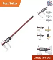 Stainless Steel Digital Caliper - Inch/Metric/Fraction Conversion - Large LCD...