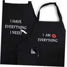 Apron Couples, Christmas Gifts for Couples: Waterproof Aprons for Women Men,