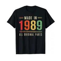 在飛比找蝦皮購物優惠-1989 年製造的 T 恤生日 30 歲禮物復古 1989 