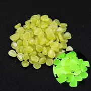 1000 PCS Glow Stones, Glow in Dark Gardon Glow Pebbles Luminous Rocks for Walkways, Fish Tank Outdoor Decor Garden Lawn Yard Aquarium Walkway (Color : Yellow)