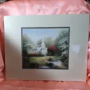 Thomas Kinkade HOMETOWN CHAPEL "Collector's Society w/Open Gate picture