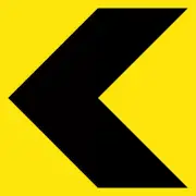Chevron Sign 600 x 600mm Class 1 Reflective Corflute