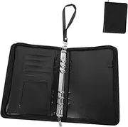 COHEALI Men's Portfolio Binder Zipper Multi-Compartment Organizer Office Document Folder and Stylish