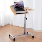Adjustable Mobile Laptop Table Computer Desk Bed Bedside Portable Home Office