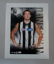 DANE SWAN COLLINGWOOD MAGPIES HAND SIGNED AFL LIMITED PRINT DE GOEY PENDLEBURY