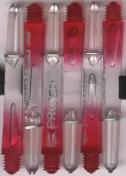 1.75in. 2ba Red/Clear TARGET Pro Grip Vision Dart Shafts & Springs: 1 set of 3