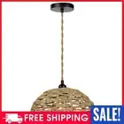 Handwoven Lamp Shade Round Woven Hanging Lamp Shade for Living Room Farmhouse