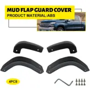 Splash Mud Flap Guard Delete Covers Front&Rear For 19-24 Chevrolet Silverado ED