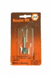 Black & Decker 3/4" Core Box Router Bit (1/4" Shank) U59041 - USA