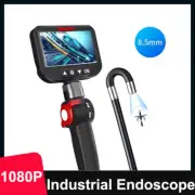 8.5mm 2MP Industrial Endoscope Camera IP67 Snake Camera Steerable Borescope 4.3"